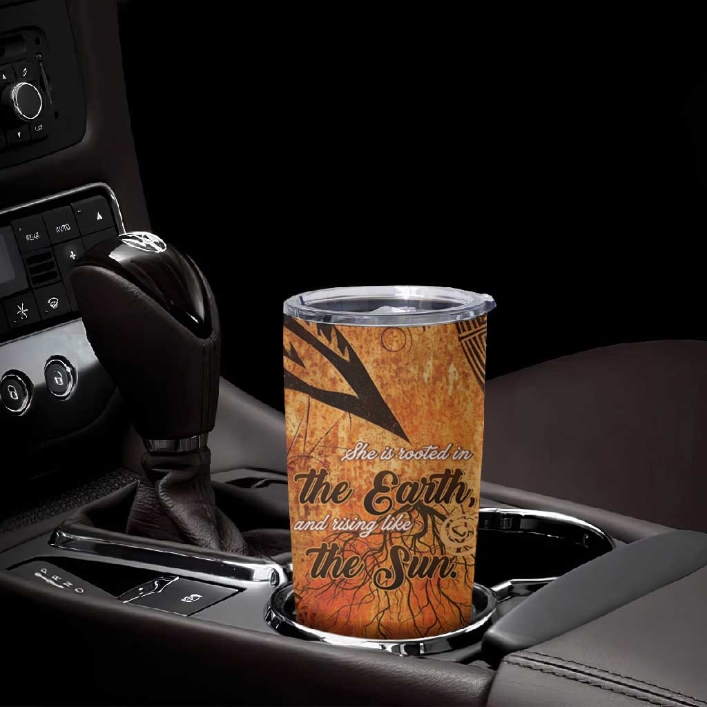 African Women Tumbler Cup With Tribal Pattern LT15