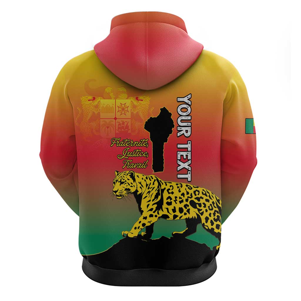 Personalized Benin National Day Hoodie Leopard With Coat Of Arms LT15