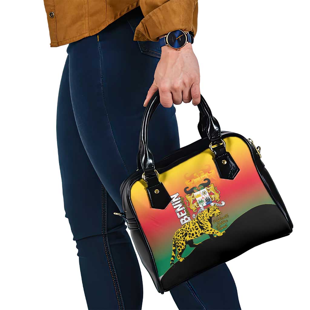Benin National Day Shoulder Handbag Leopard With Coat Of Arms LT15