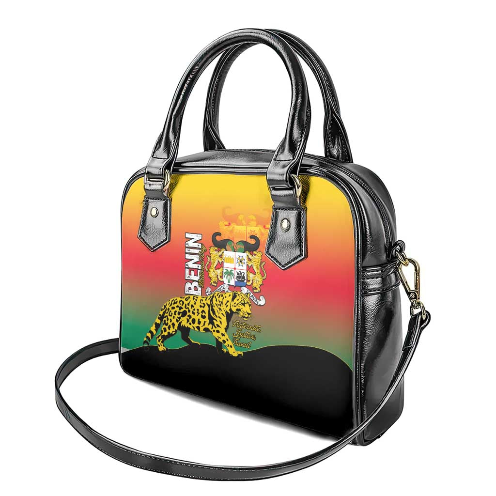 Benin National Day Shoulder Handbag Leopard With Coat Of Arms LT15