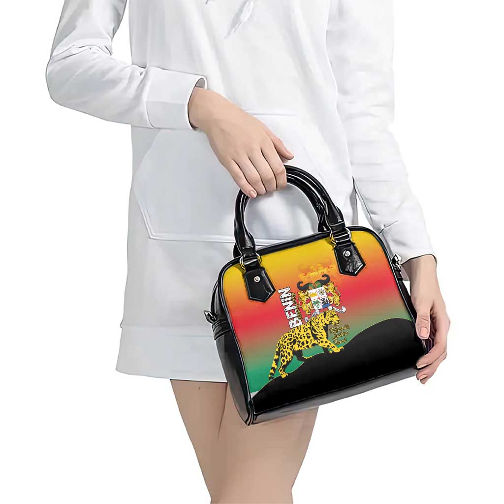 Benin National Day Shoulder Handbag Leopard With Coat Of Arms LT15
