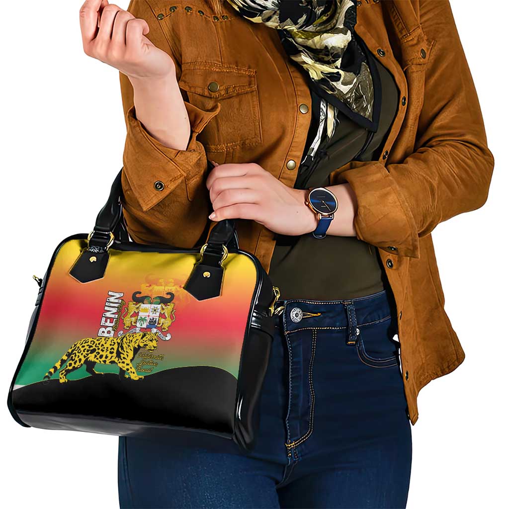 Benin National Day Shoulder Handbag Leopard With Coat Of Arms LT15