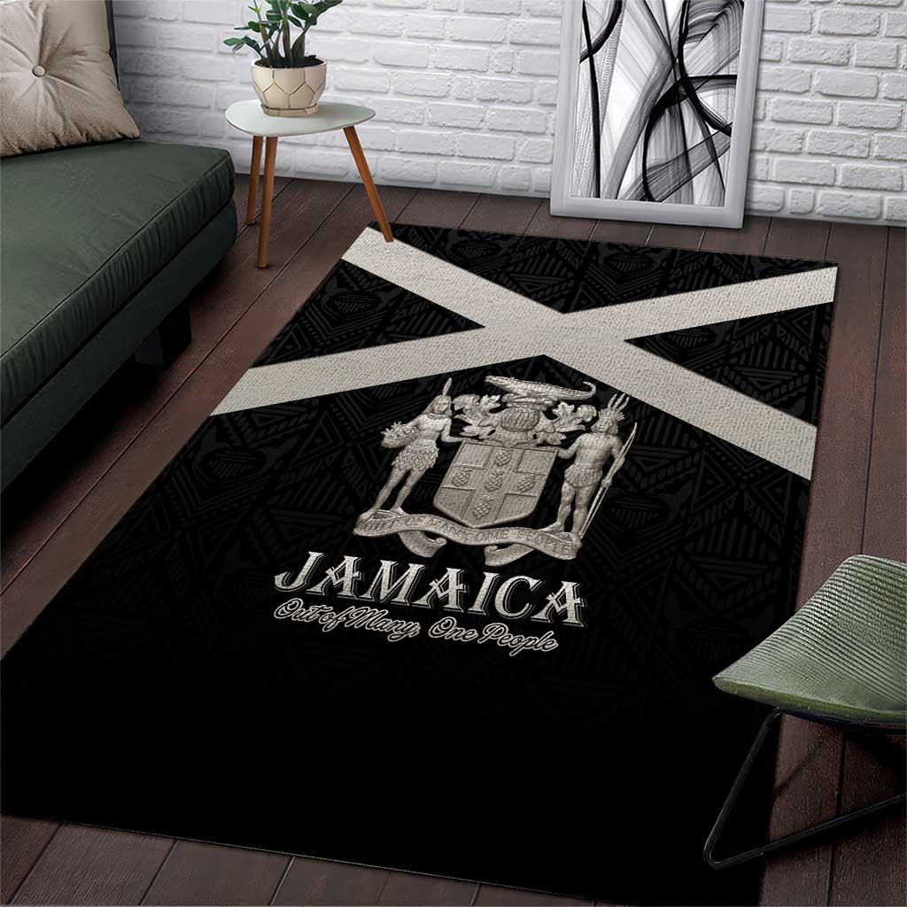 Jamaica Area Rug Out of Many One People Silver Color LT15