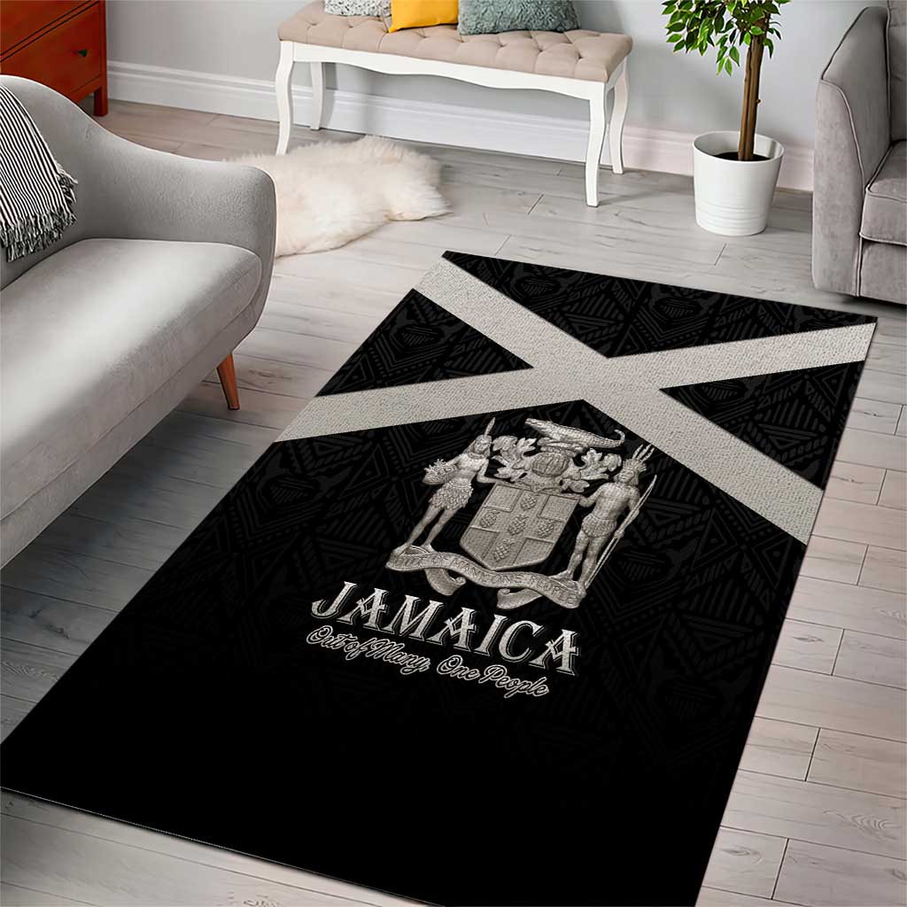 Jamaica Area Rug Out of Many One People Silver Color LT15