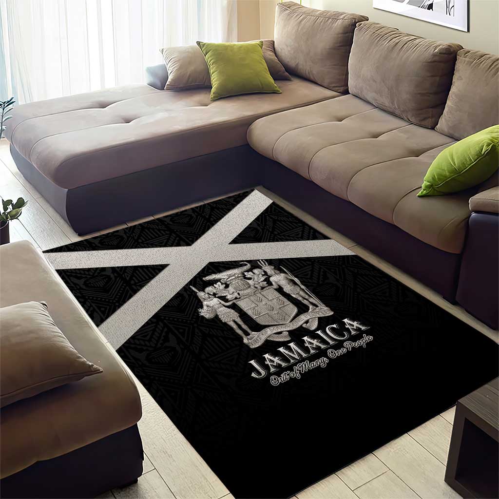 Jamaica Area Rug Out of Many One People Silver Color LT15
