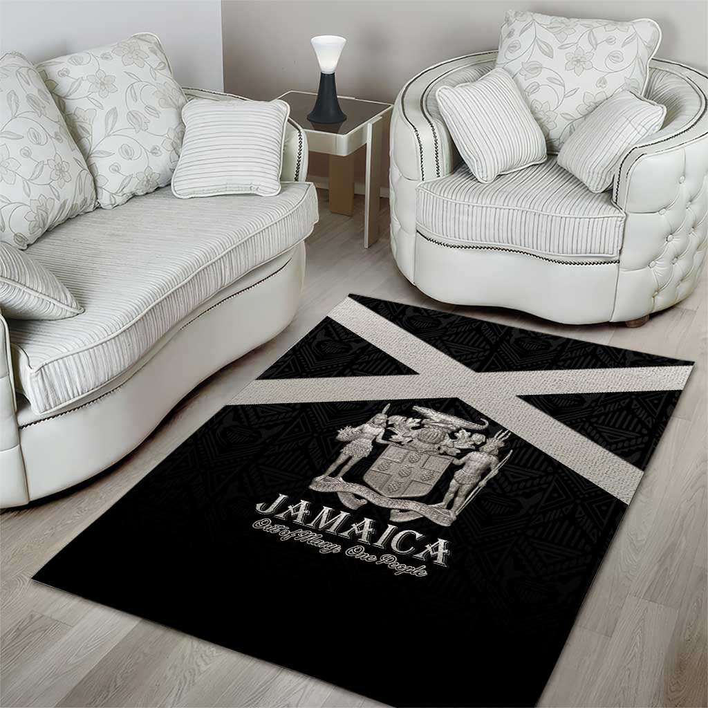 Jamaica Area Rug Out of Many One People Silver Color LT15