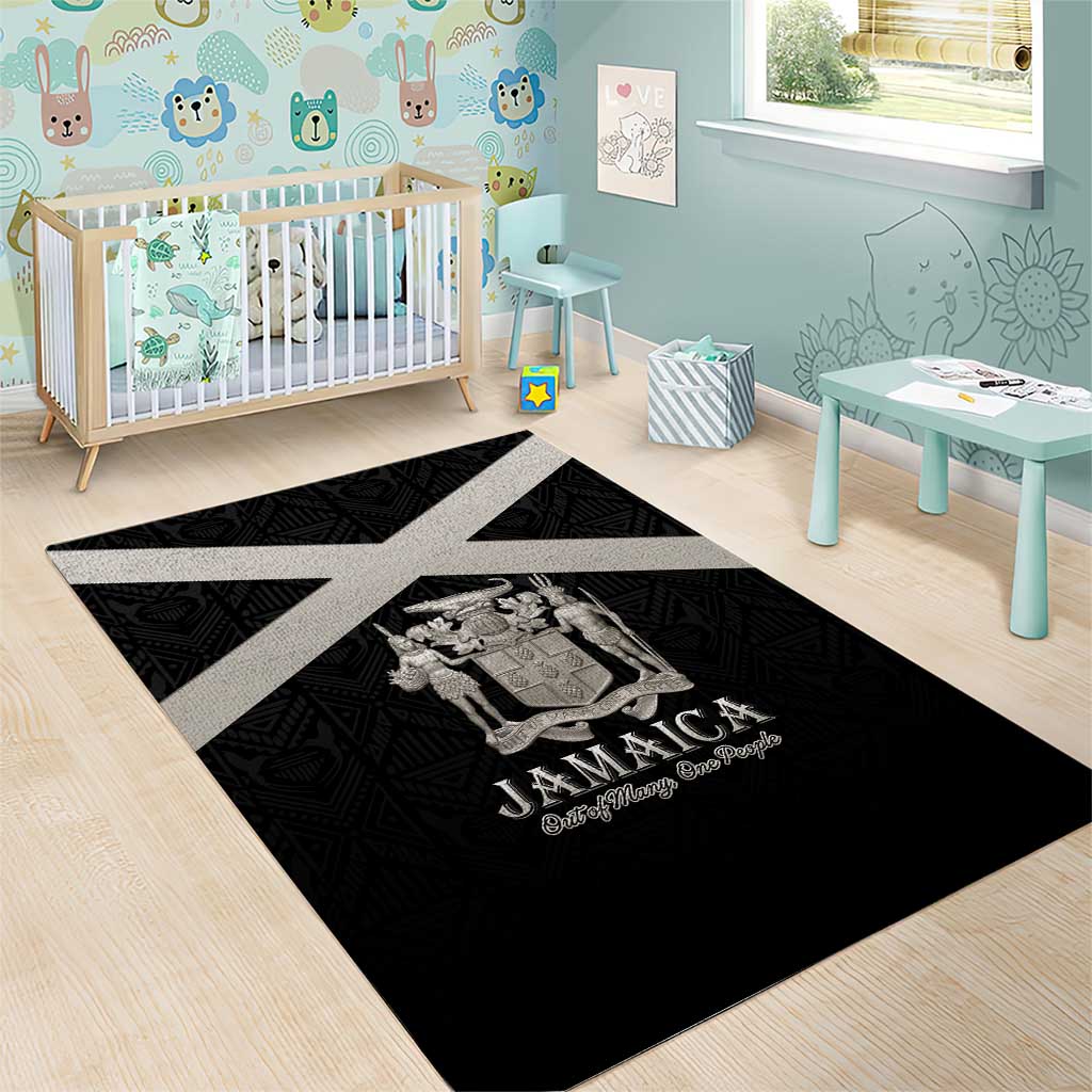 Jamaica Area Rug Out of Many One People Silver Color LT15