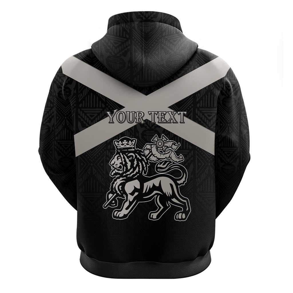 Personalized Jamaica Hoodie Coat Of Arms With Rastafarian Lion Silver Color LT15