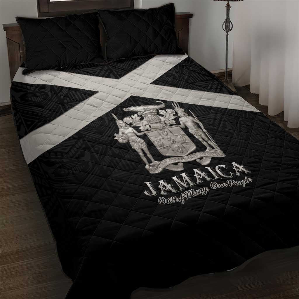 Jamaica Quilt Bed Set Out of Many One People Silver Color LT15