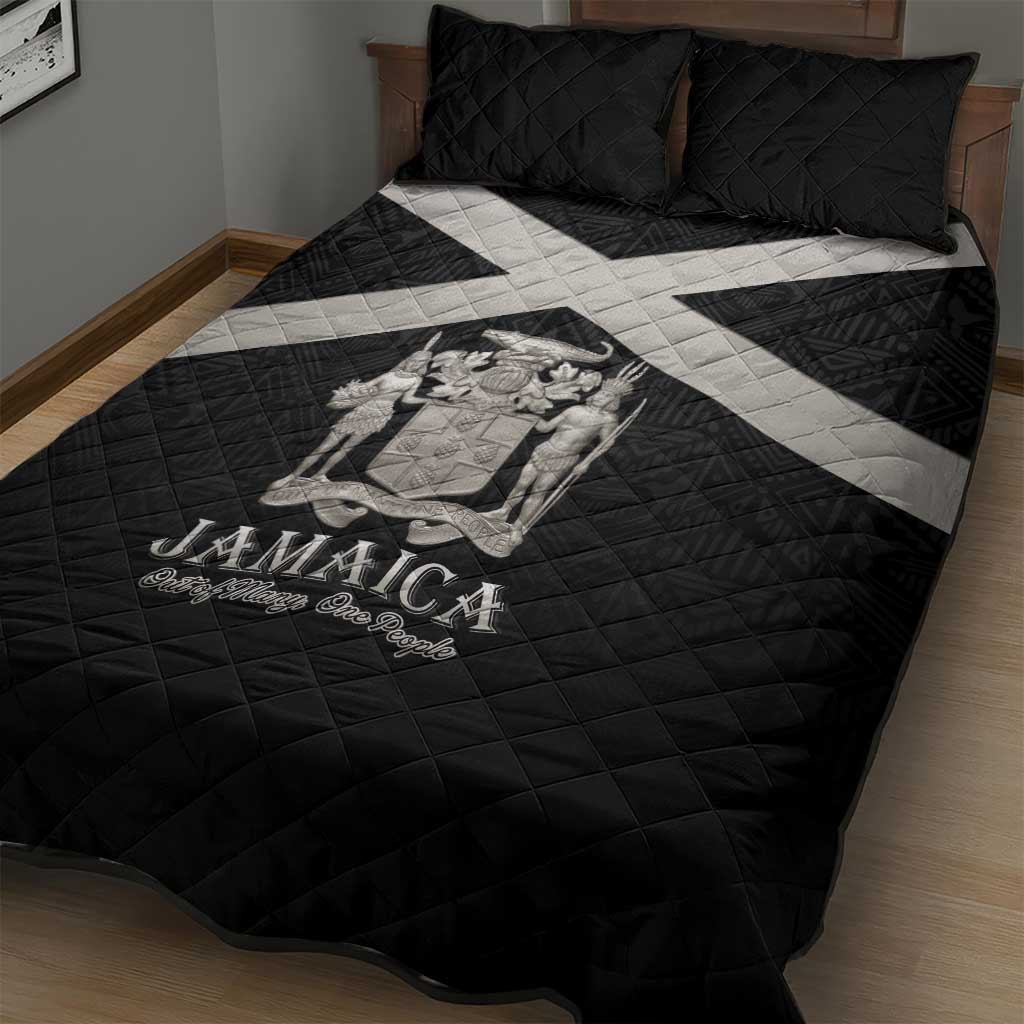 Jamaica Quilt Bed Set Out of Many One People Silver Color LT15