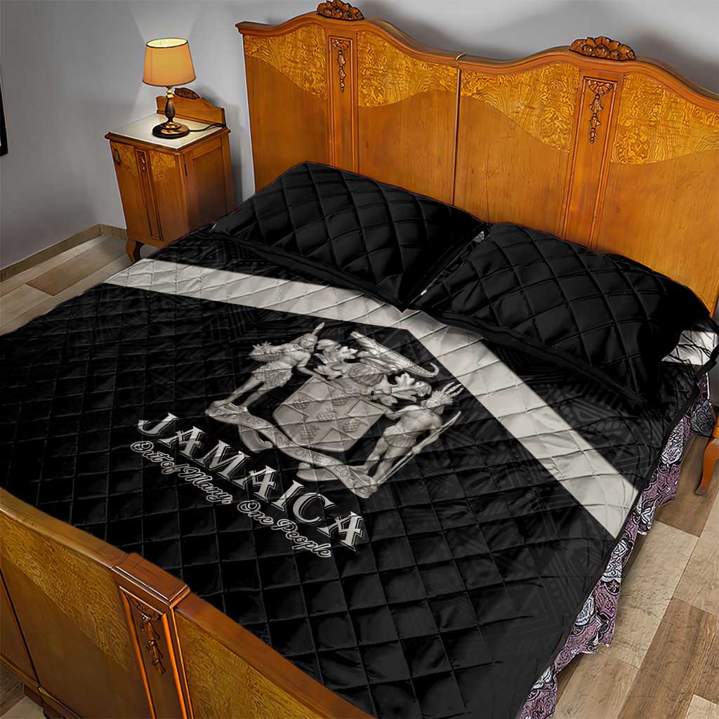 Jamaica Quilt Bed Set Out of Many One People Silver Color LT15