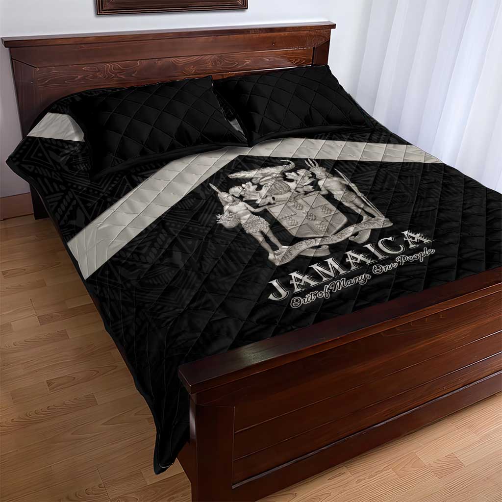 Jamaica Quilt Bed Set Out of Many One People Silver Color LT15