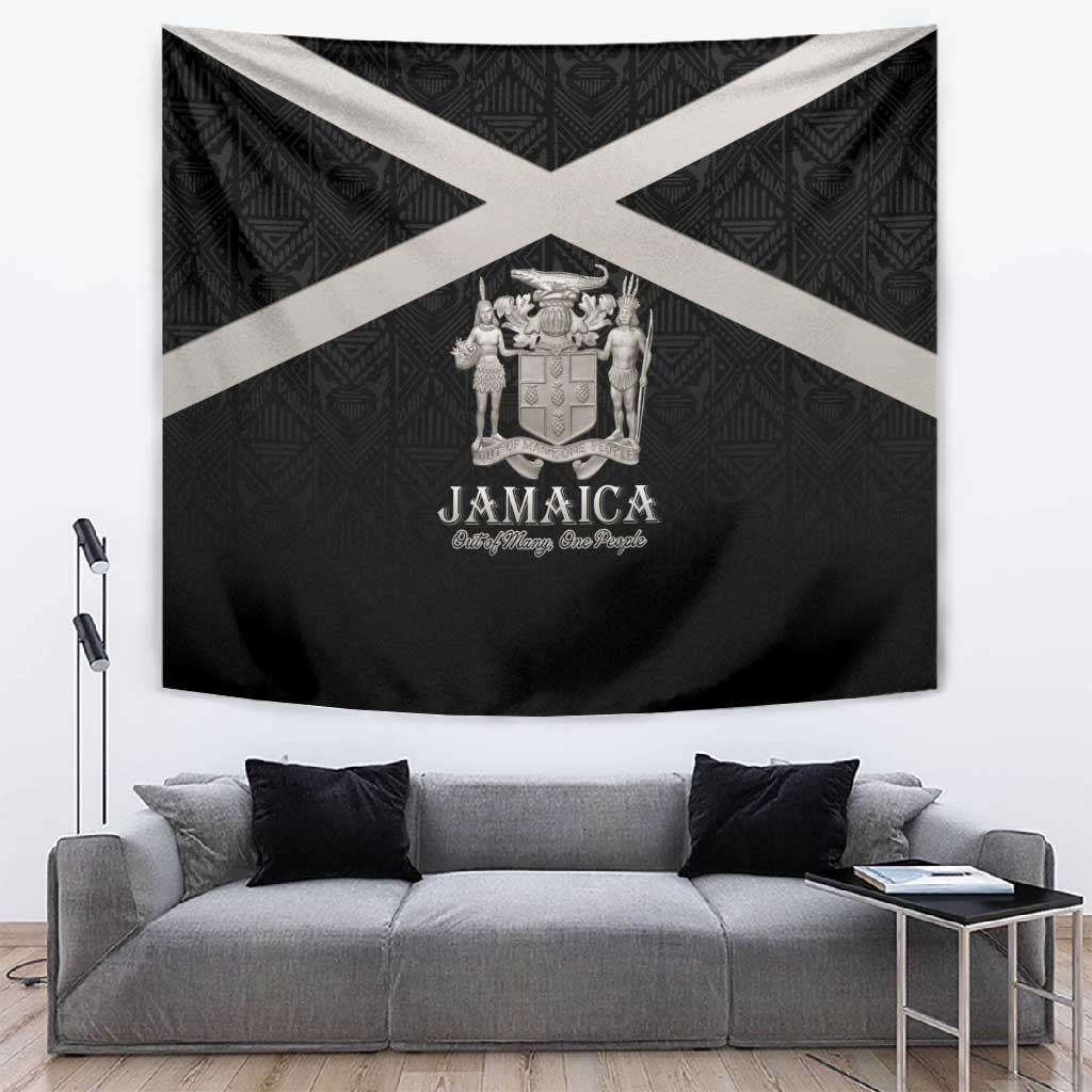 Jamaica Tapestry Out of Many One People Silver Color LT15