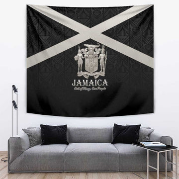 Jamaica Tapestry Out of Many One People Silver Color LT15