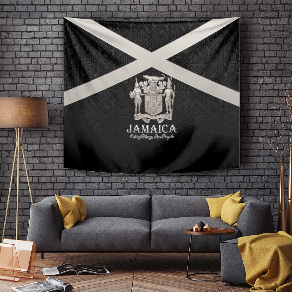 Jamaica Tapestry Out of Many One People Silver Color LT15