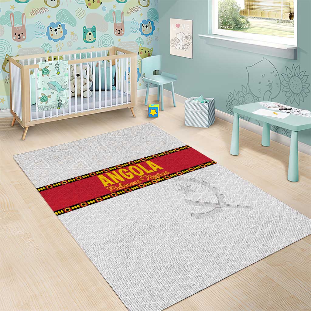 Afro Angola Football Area Rug Go Palancas Negras LT15
