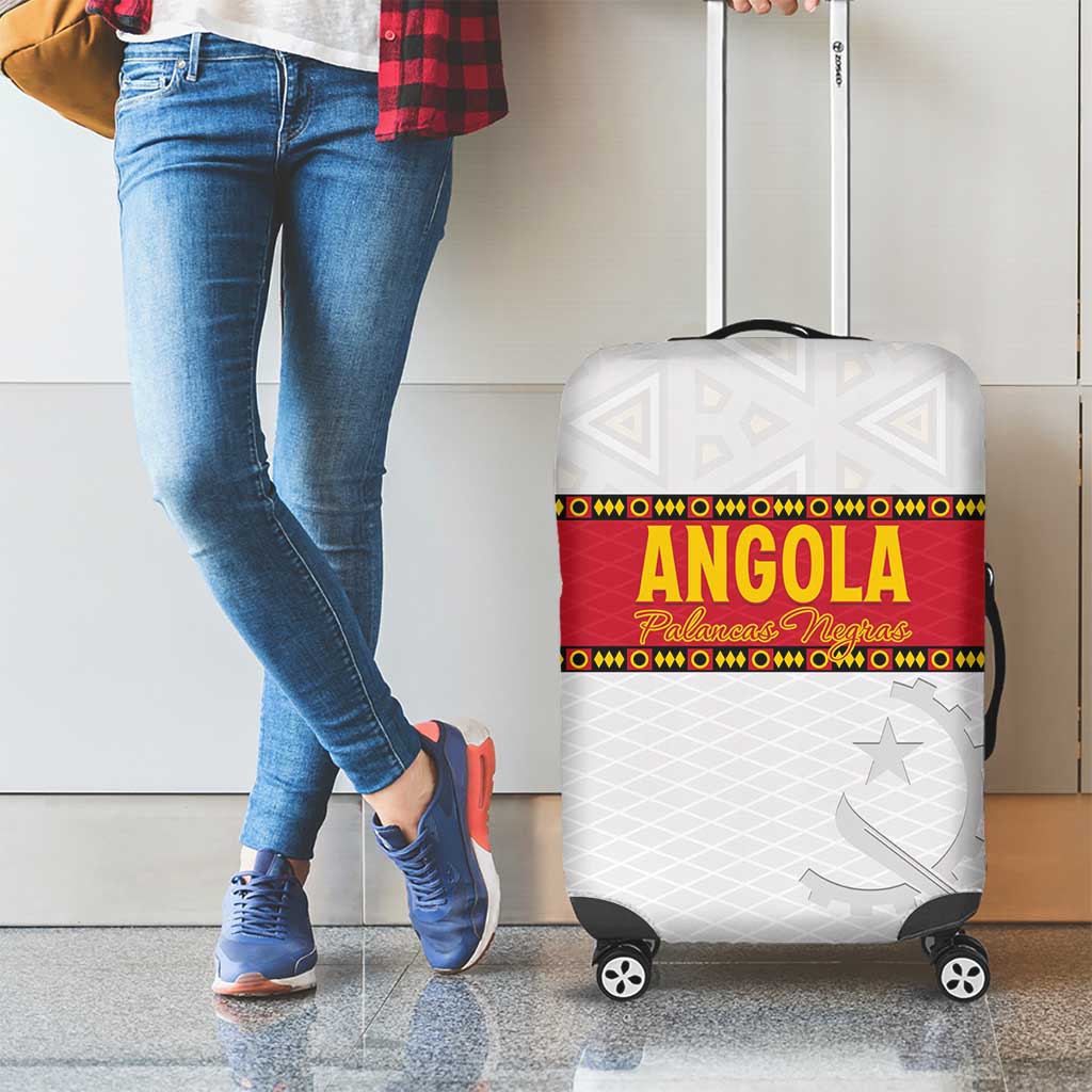 Angola Football Luggage Cover Avante Palancas Negras - White LT15