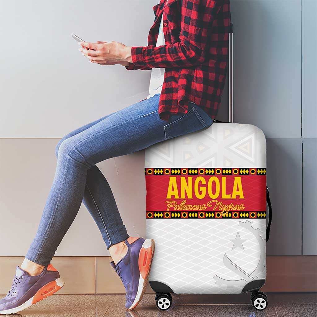 Angola Football Luggage Cover Avante Palancas Negras - White LT15