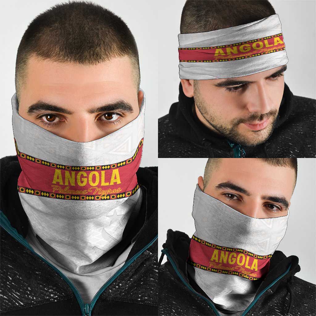 Angola Football Neck Gaiter Avante Palancas Negras - White LT15