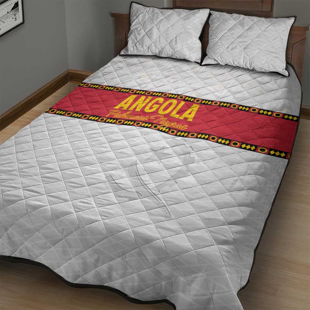 Afro Angola Football Quilt Bed Set Go Palancas Negras LT15