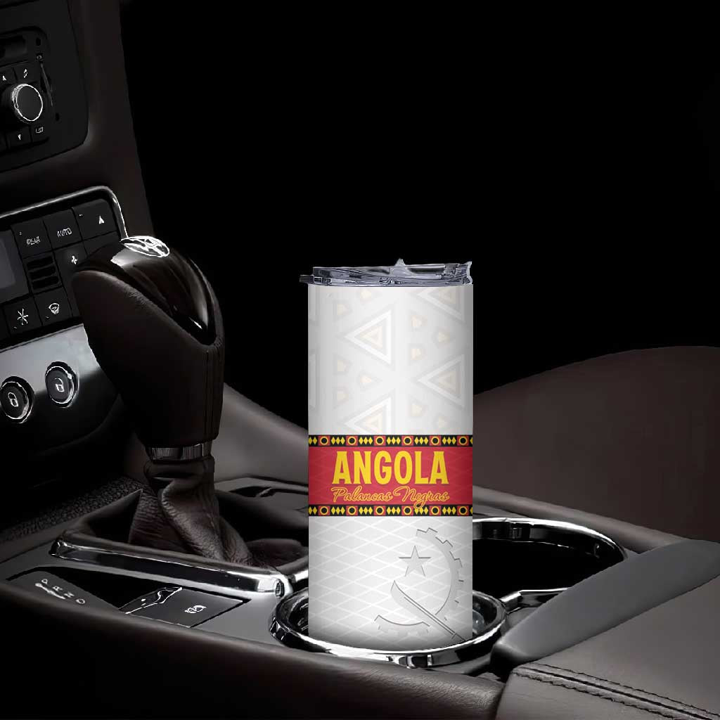 Afro Angola Football Custom Skinny Tumbler Go Palancas Negras LT15