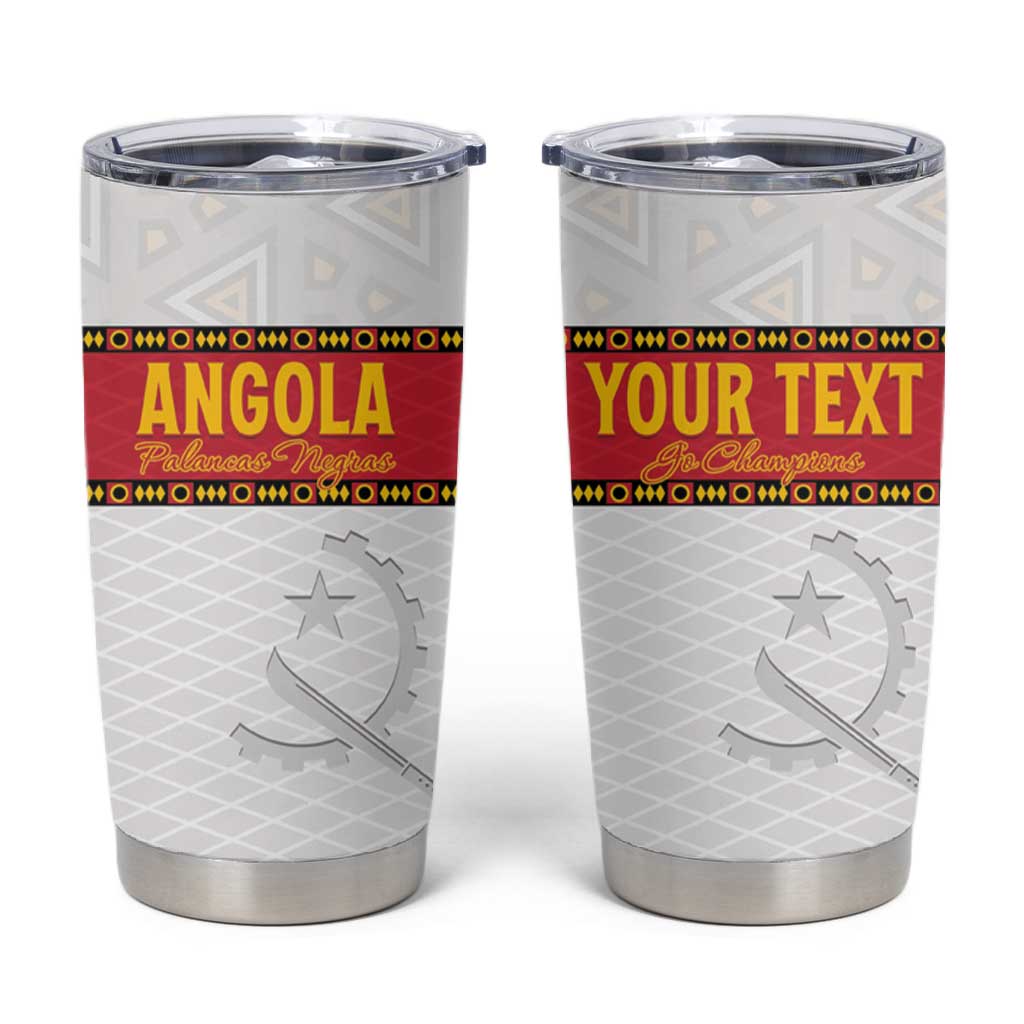 Afro Angola Football Custom Tumbler Cup Go Palancas Negras LT15
