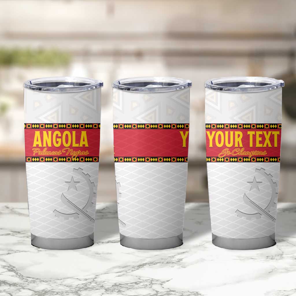 Afro Angola Football Custom Tumbler Cup Go Palancas Negras LT15