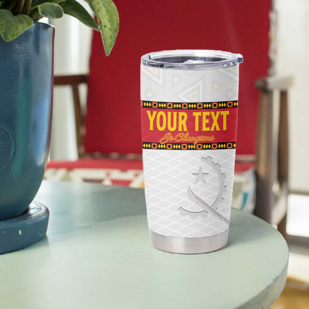 Afro Angola Football Custom Tumbler Cup Go Palancas Negras LT15