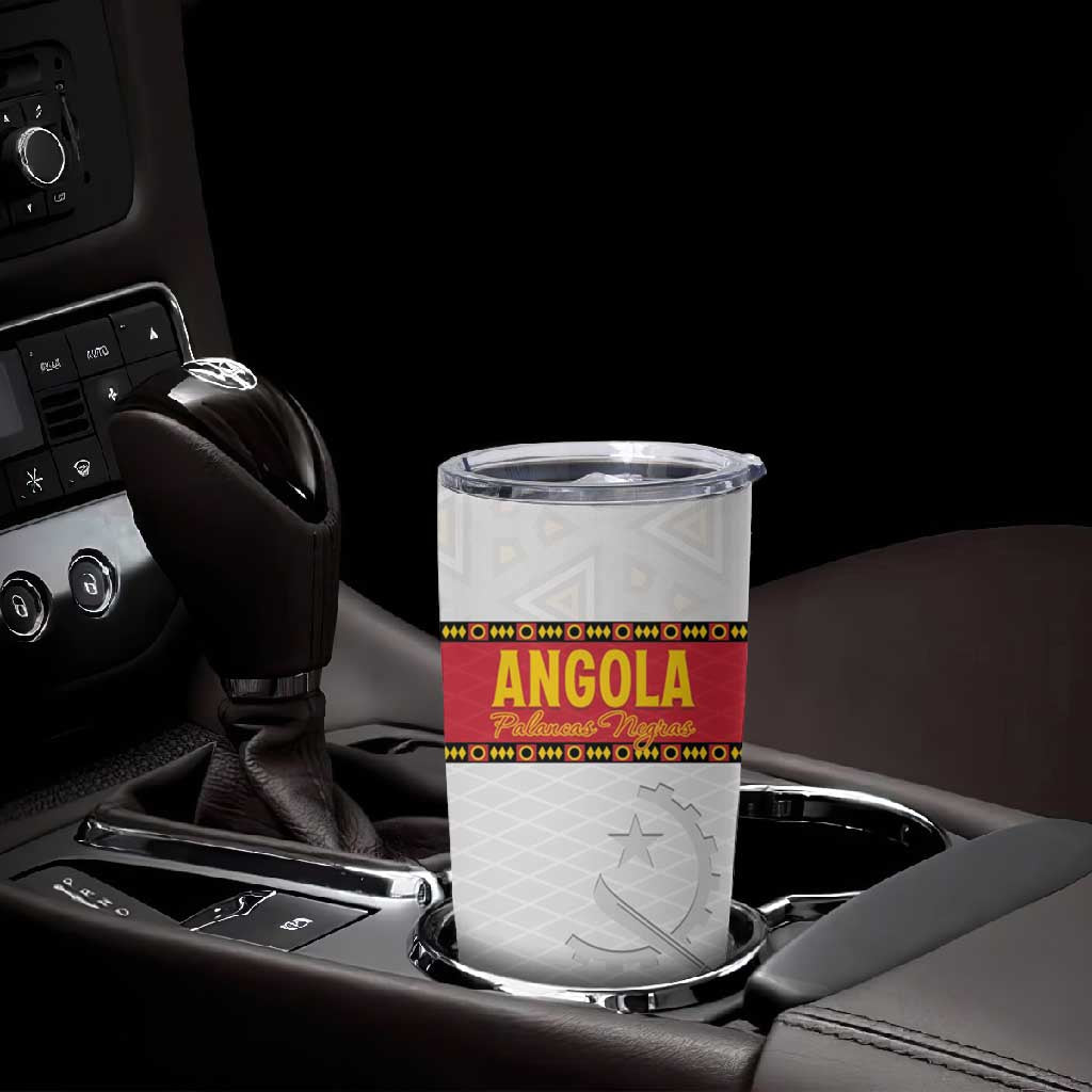 Afro Angola Football Custom Tumbler Cup Go Palancas Negras LT15