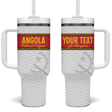 Afro Angola Football Custom Tumbler With Handle Go Palancas Negras LT15