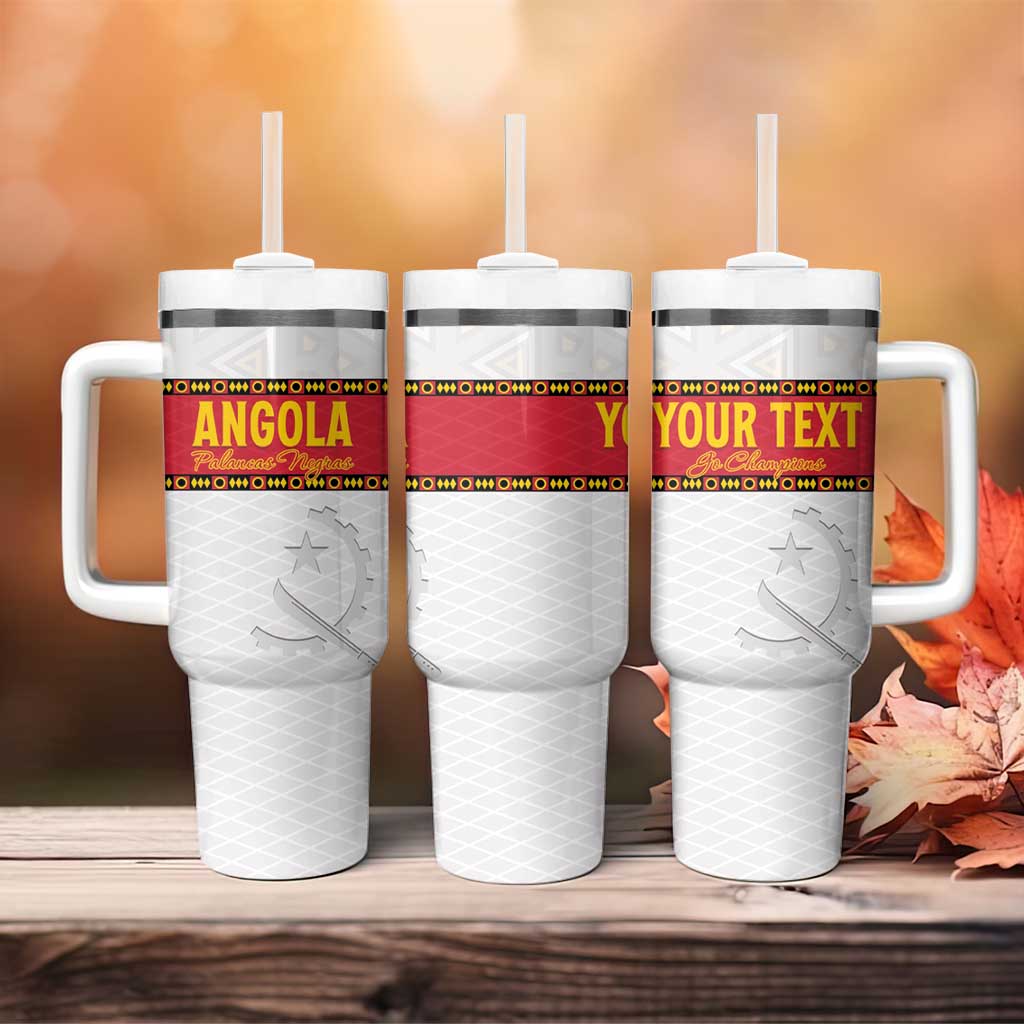 Afro Angola Football Custom Tumbler With Handle Go Palancas Negras LT15