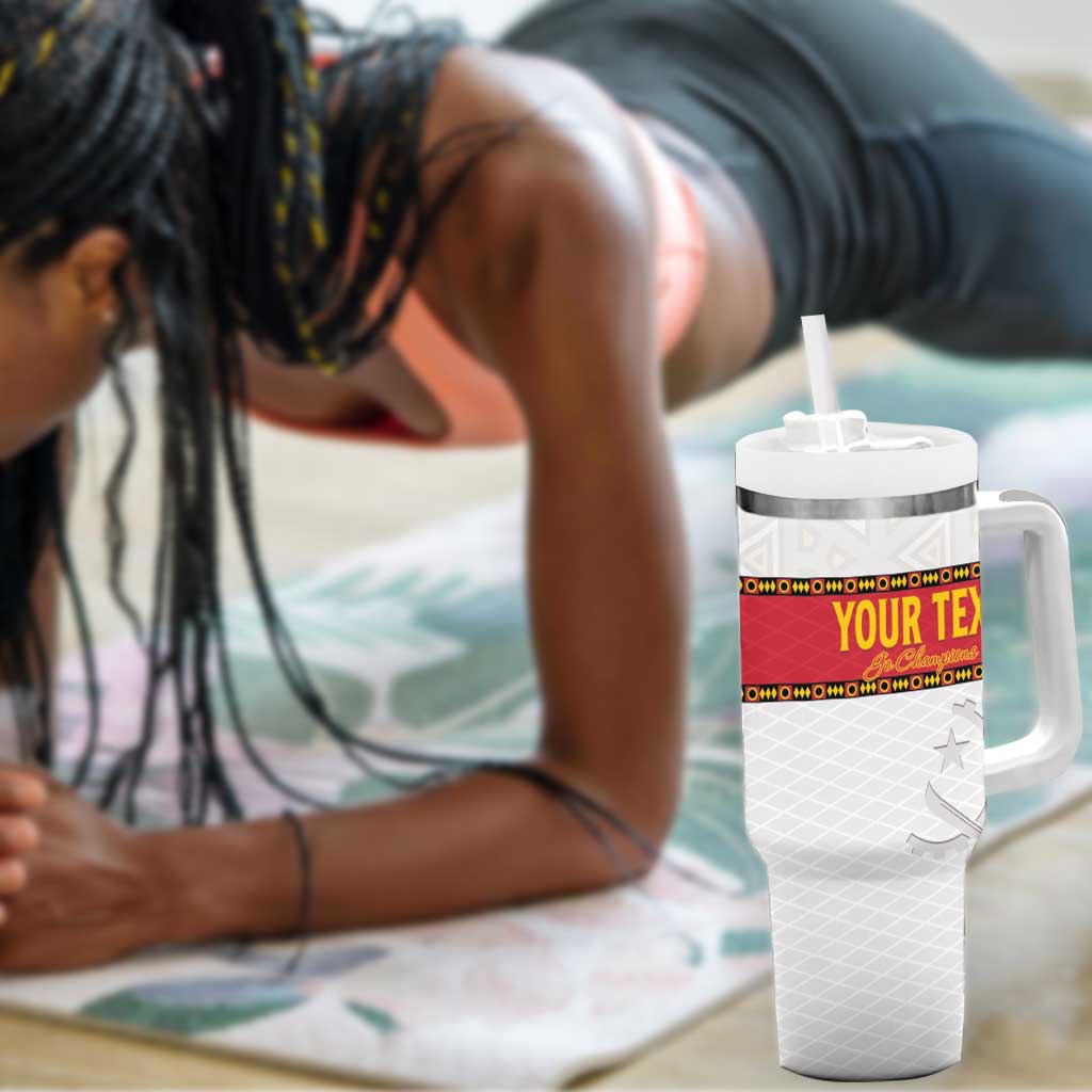 Afro Angola Football Custom Tumbler With Handle Go Palancas Negras LT15