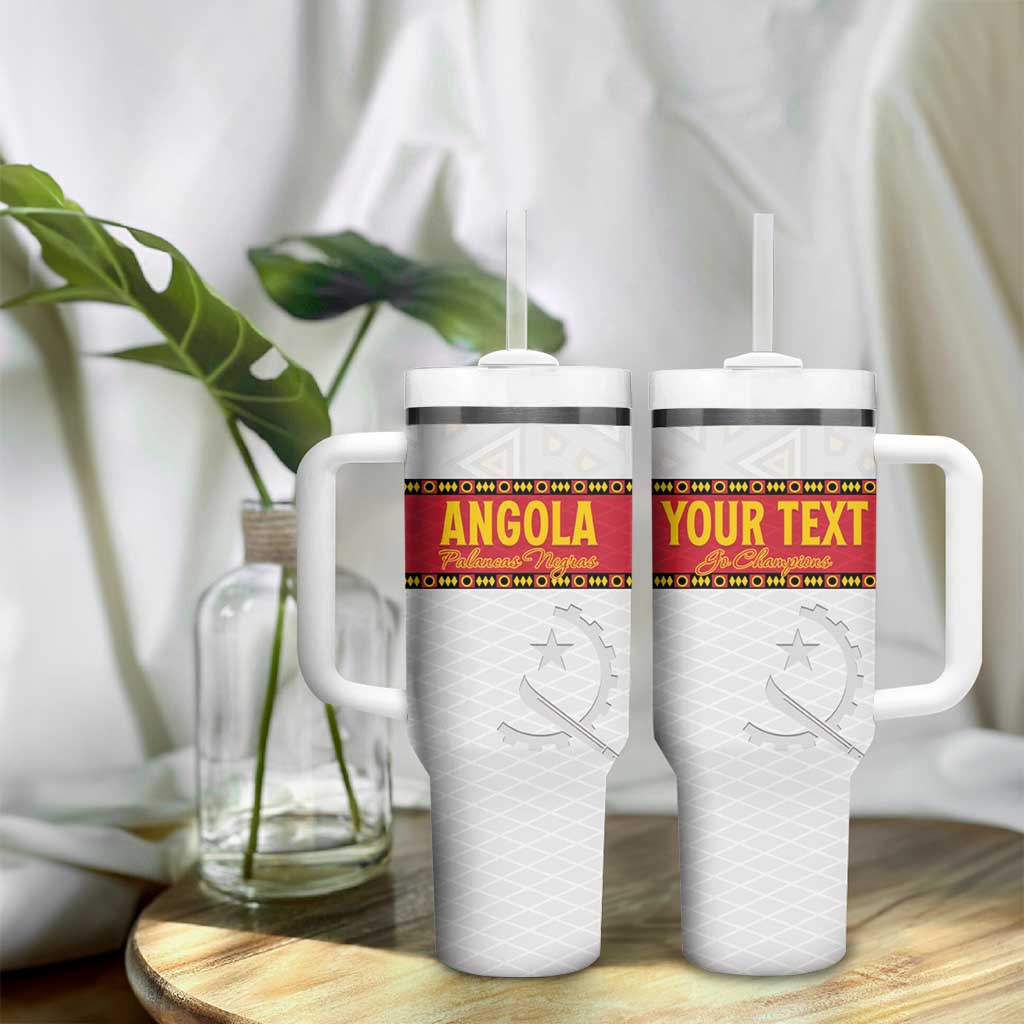 Afro Angola Football Custom Tumbler With Handle Go Palancas Negras LT15