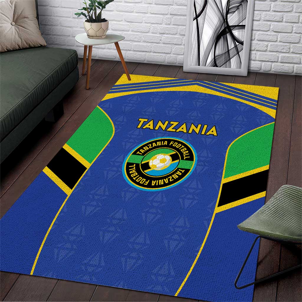 Afro Tanzania Football Area Rug Go Taifa Stars Go LT15