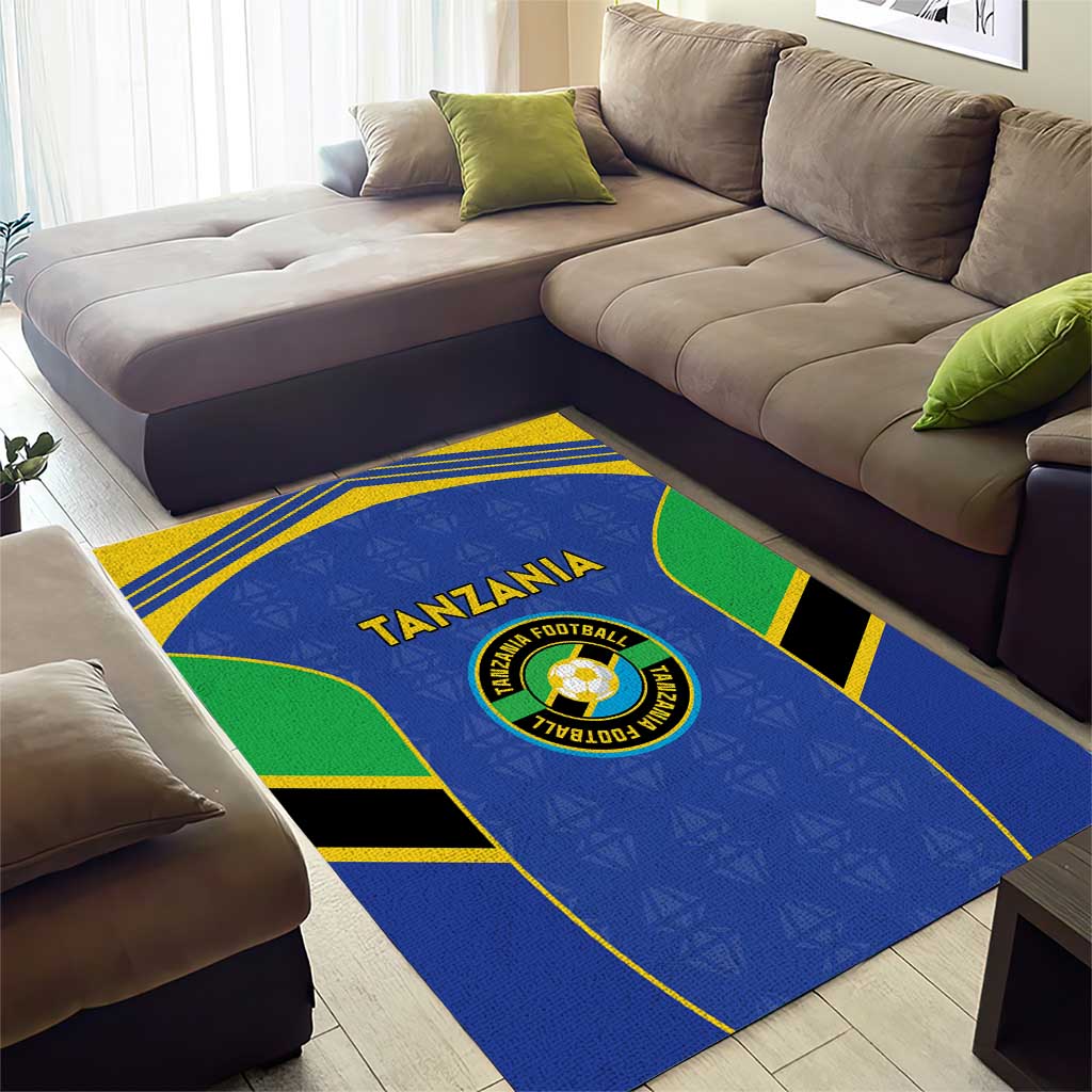 Afro Tanzania Football Area Rug Go Taifa Stars Go LT15