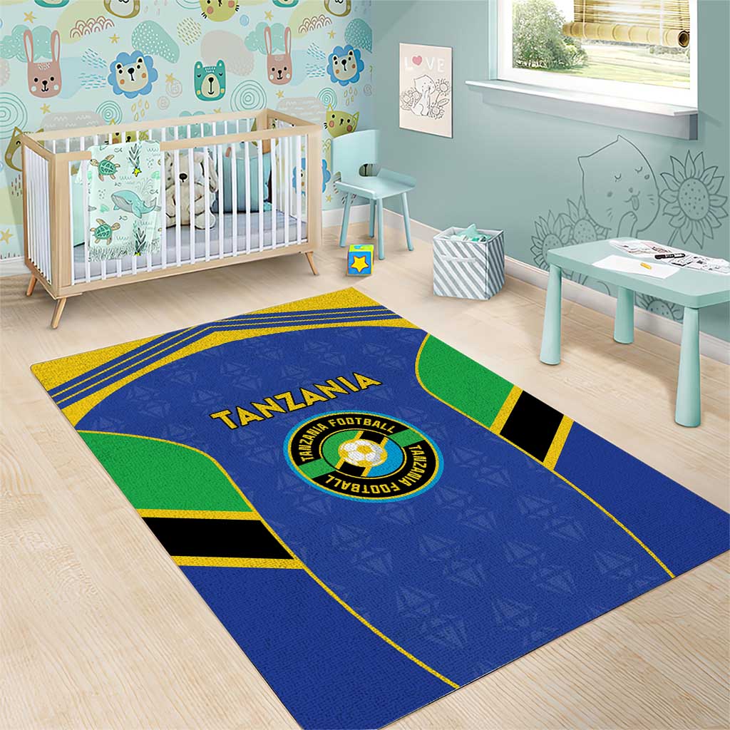 Afro Tanzania Football Area Rug Go Taifa Stars Go LT15