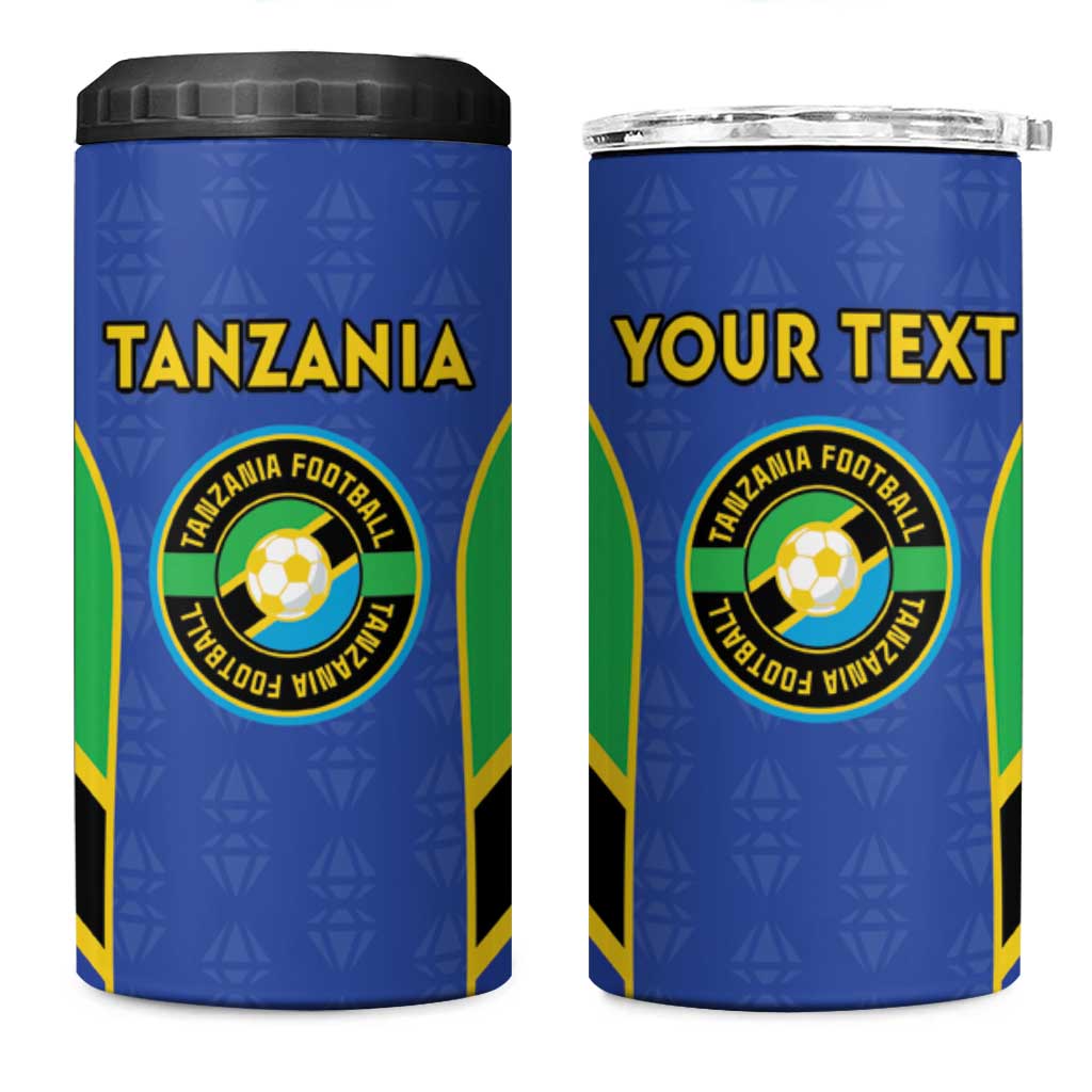 Afro Tanzania Football Custom 4 in 1 Can Cooler Tumbler Go Taifa Stars Go LT15