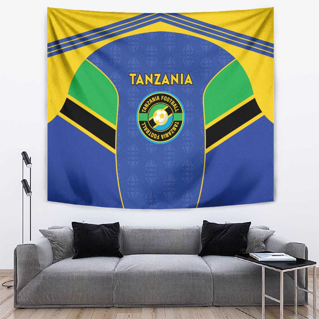 Afro Tanzania Football Tapestry Go Taifa Stars Go LT15