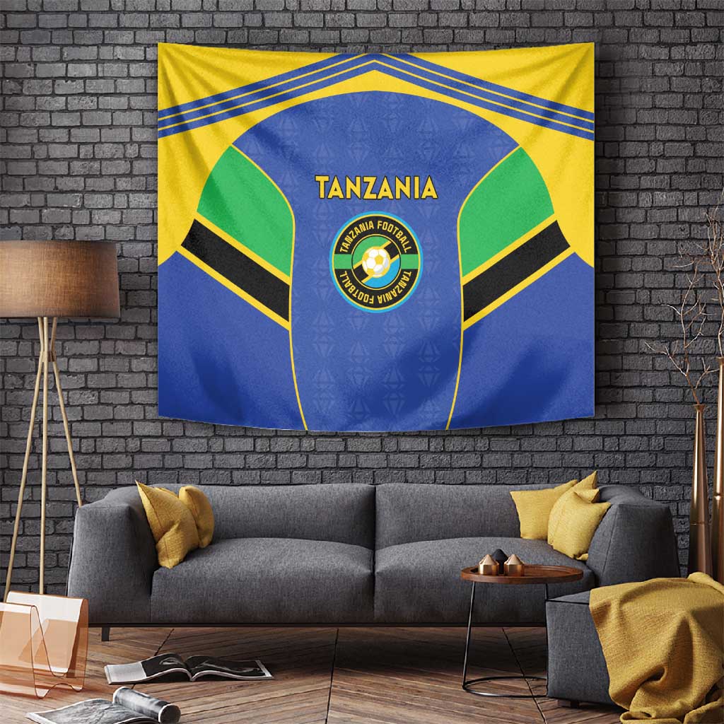 Afro Tanzania Football Tapestry Go Taifa Stars Go LT15