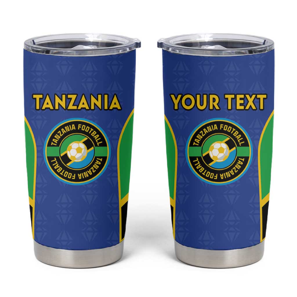 Afro Tanzania Football Custom Tumbler Cup Go Taifa Stars Go LT15