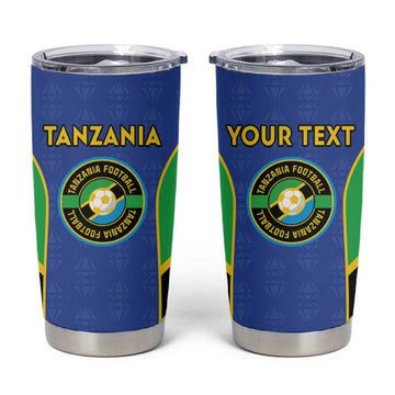 Afro Tanzania Football Custom Tumbler Cup Go Taifa Stars Go LT15