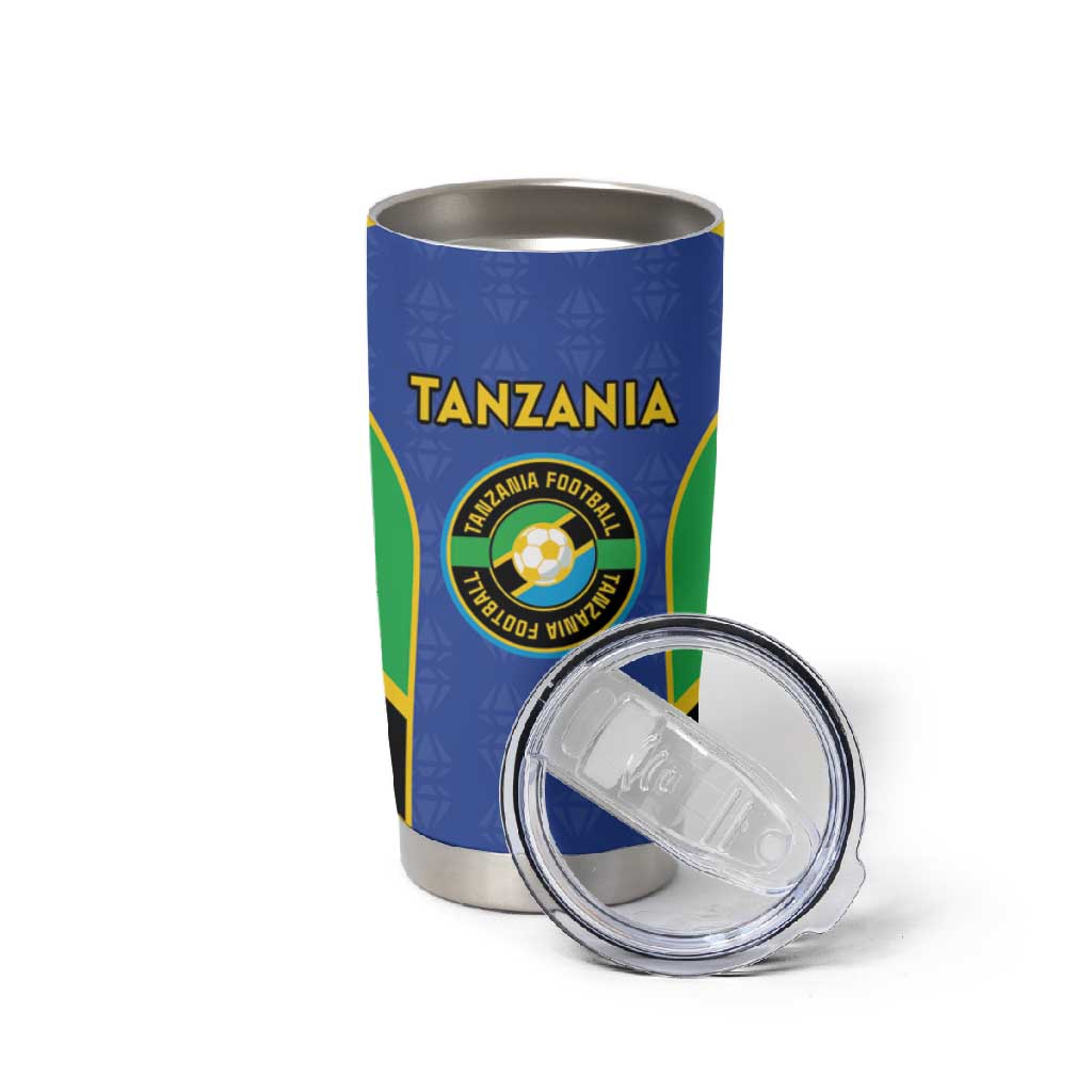 Afro Tanzania Football Custom Tumbler Cup Go Taifa Stars Go LT15