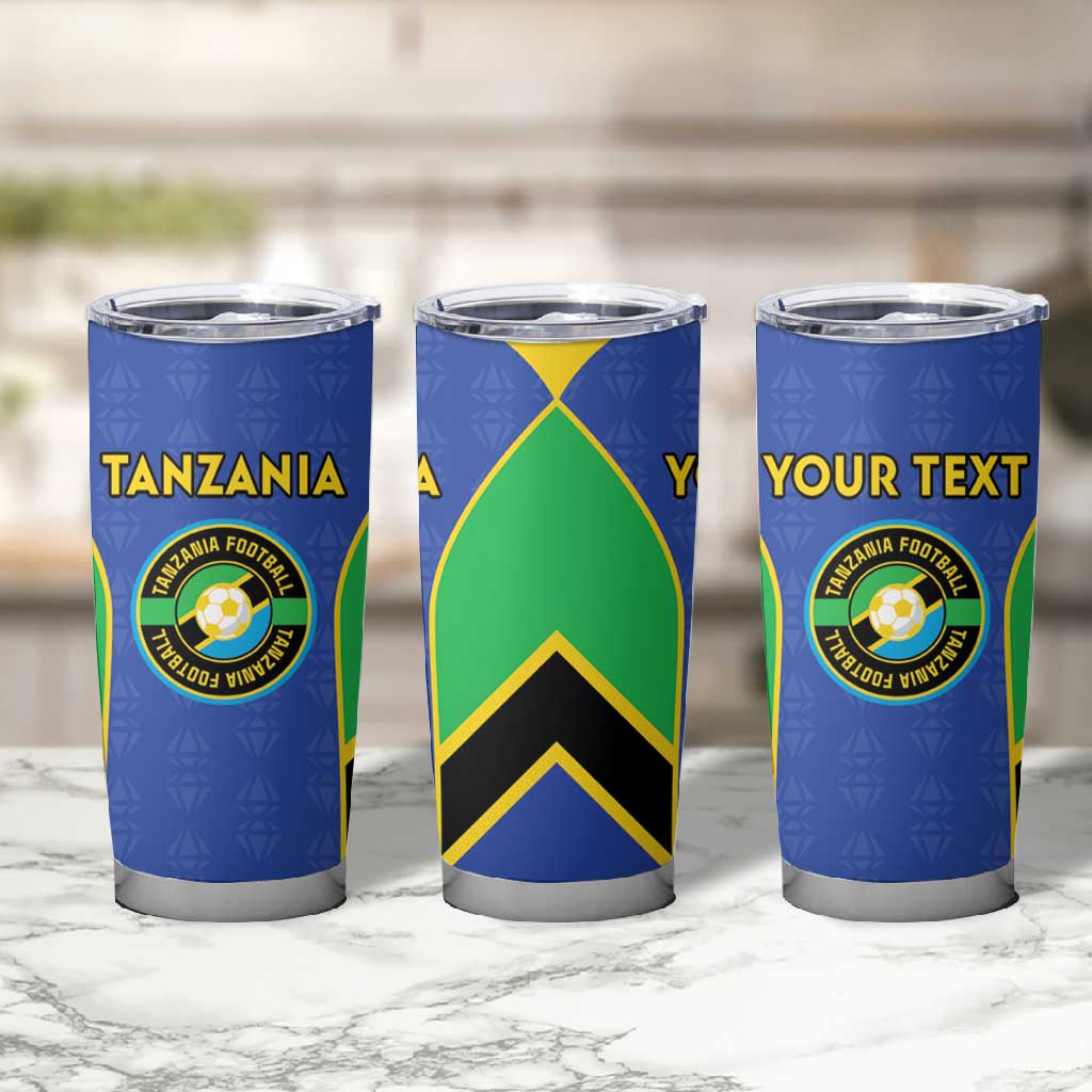 Afro Tanzania Football Custom Tumbler Cup Go Taifa Stars Go LT15