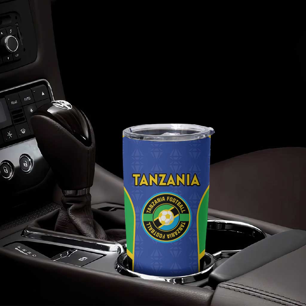 Afro Tanzania Football Custom Tumbler Cup Go Taifa Stars Go LT15