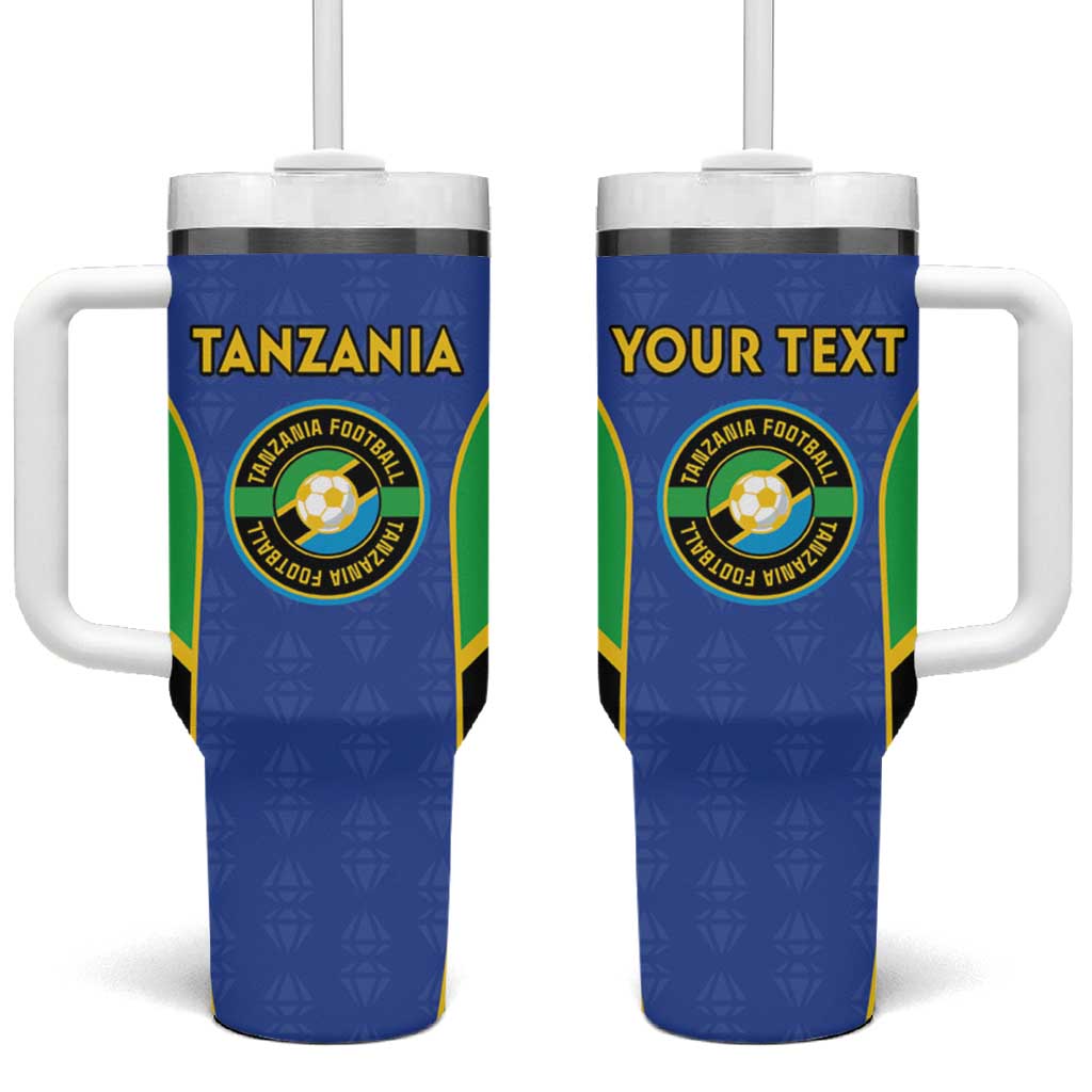 Afro Tanzania Football Custom Tumbler With Handle Go Taifa Stars Go LT15