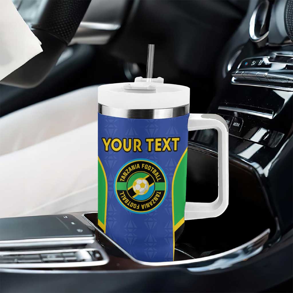 Afro Tanzania Football Custom Tumbler With Handle Go Taifa Stars Go LT15
