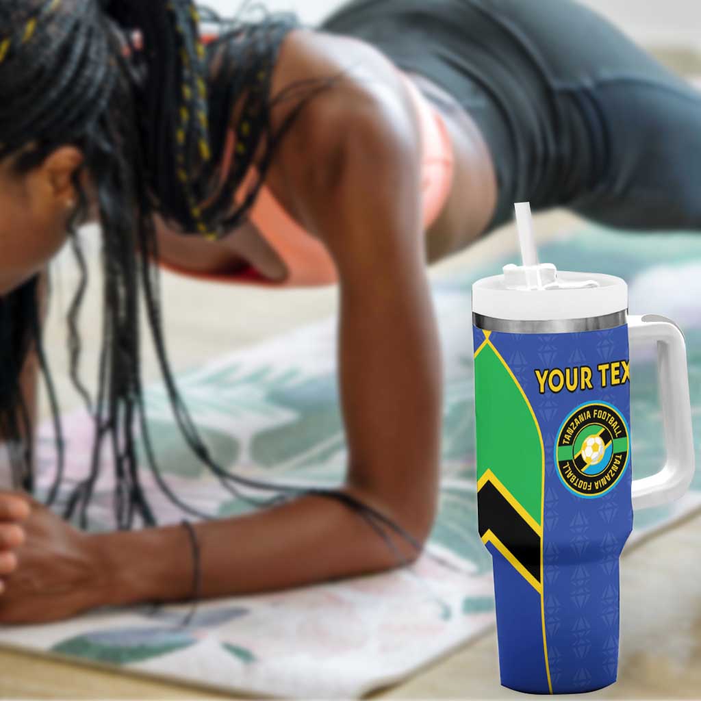 Afro Tanzania Football Custom Tumbler With Handle Go Taifa Stars Go LT15