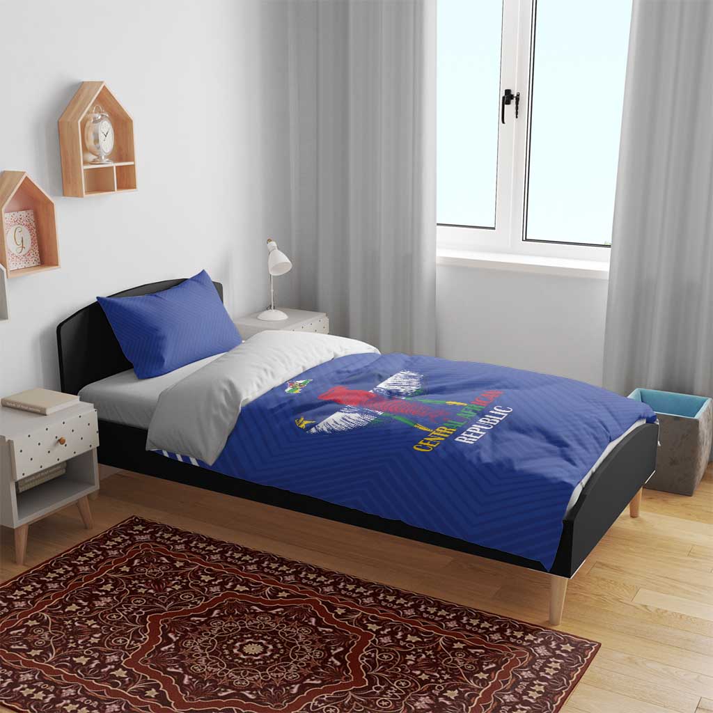 Afro Central African Republic Football Bedding Set Go Champions LT15