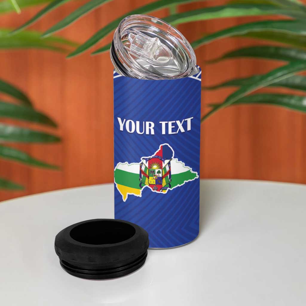 Afro Central African Republic Football Custom 4 in 1 Can Cooler Tumbler Go Champions LT15