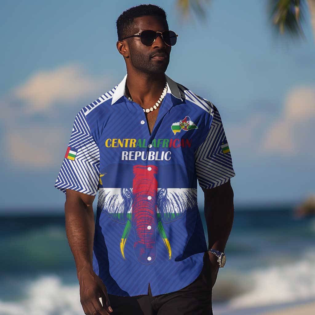 Afro Central African Republic Football Custom Hawaiian Shirt Go Champions LT15